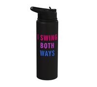 I Swing Both Ways Bi Pride Bisexual Colors Stainless Steel Insulated Water Bottle