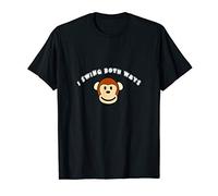 I Swing Both Ways, LGBT, Funny Bisexual monkey gift top T-Shirt