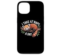 I Take 67 Naps A Day Funny Red Panda Meme Six Seven Case for iPhone 13