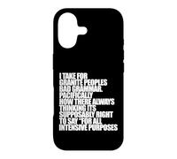 I TAKE FOR GRANITE BAD GRAMMAR Pacifically Funny Meme Case for iPhone 17