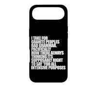 I TAKE FOR GRANITE BAD GRAMMAR Pacifically Funny Meme Case for iPhone Air