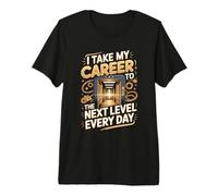 I Take My Career to The Next Level Every Day Elevator Premium T-Shirt