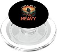 I Take My Walks Heavy Hiking Backpack Mountains Camping PopSockets PopGrip for MagSafe