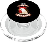 I Talk To Chickens Chicken Whisperer Hen Farmer Life Chick PopSockets PopGrip for MagSafe