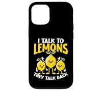I Talk To Lemons They Talk Back Citrus Pun Case for iPhone 12/12 Pro