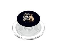 I Talk To My Cat Because They Get It Funny Siamese Graphic PopSockets PopGrip for MagSafe