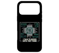 I Talk To Rocks Until They Think CPU Programmer Coding Case for iPhone 17 Pro Max