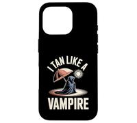 I Tan Like A Vampire Funny Sunburn Summer Humor Case for iPhone 16 Pro