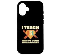 I Teach ASL What's Your Superpower Hand Talking ASL Teacher Case for iPhone 16