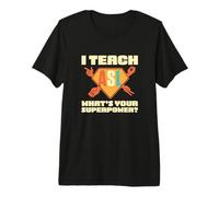 I Teach ASL What's Your Superpower Hand Talking ASL Teacher Premium T-Shirt