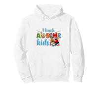 I Teach AU-SOME Kids Autism Teacher Support Pullover Hoodie
