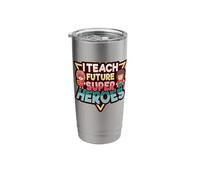 I Teach Future Super Heroes Design for a Childcare Provider Stainless Steel Insulated Tumbler