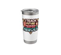 I Teach Future Super Heroes Design for a Childcare Provider Stainless Steel Insulated Tumbler
