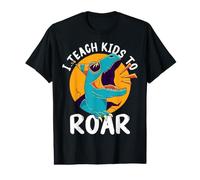 I Teach Kids to Roar Speech Language Therapist Dinosaur Value Graphic T-Shirt