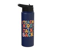 I Teach Kids to Talk Back Stainless Steel Insulated Water Bottle