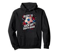 I Teach READY KICK OFF EIGHTH GRADE Soccer First Day Pullover Hoodie