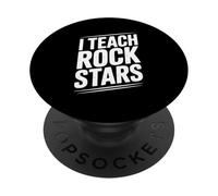 I Teach Rock Stars Fun Music Teacher For Musicians PopSockets Adhesive PopGrip
