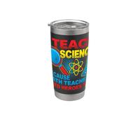 I Teach Science Because Math Teachers Need Heroes Too Stainless Steel Insulated Tumbler