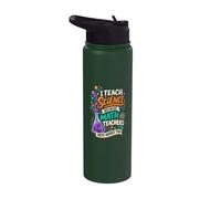 I Teach Science Because Math Teachers Need Heroes Too Stainless Steel Insulated Water Bottle