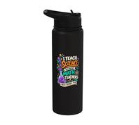 I Teach Science Because Math Teachers Need Heroes Too Stainless Steel Insulated Water Bottle