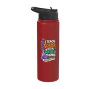 I Teach Science Because Math Teachers Need Heroes Too Stainless Steel Insulated Water Bottle