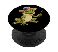I Teach Smart Coquies Funny Puerto Rico Teacher Coqui Frog PopSockets Adhesive PopGrip