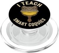I Teach Smart Coquies Funny Puerto Rico Teacher Coqui Frog PopSockets PopGrip for MagSafe
