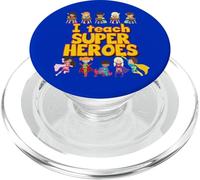 I Teach Super Heroes Comic Book Hero Teacher PopSockets PopGrip for MagSafe