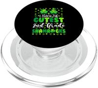 I Teach The Cutest 2nd Grade Shamrocks Patrick's Day Teacher PopSockets PopGrip for MagSafe