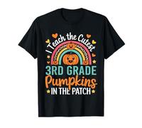 I Teach the Cutest 3rd Grade Pumpkin Teacher Kids Halloween T-Shirt
