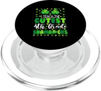 I Teach The Cutest 4th Grade Shamrocks Patrick's Day Teacher PopSockets PopGrip for MagSafe