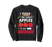 I Teach the Cutest Apples in the Orchard Cute Fall Teacher Sweatshirt