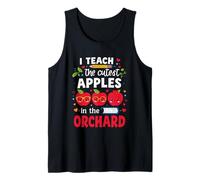 I Teach The Cutest Apples in The Orchard Cute Fall Teacher Tank Top
