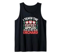 I Teach The Cutest Apples in The Orchard Cute Fall Teacher Tank Top