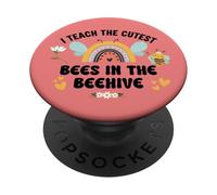 I Teach the Cutest Bees in the Bee Hive Pre School Teacher PopSockets Adhesive PopGrip