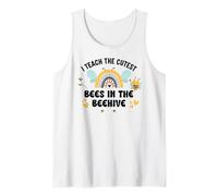 I Teach The Cutest Bees in The Bee Hive Pre School Teacher Tank Top