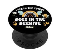 I Teach the Cutest Bees in the Bee Hive Teacher Kindergarten PopSockets Adhesive PopGrip