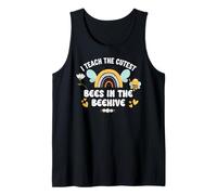 I Teach The Cutest Bees in The Bee Hive Teacher Kindergarten Tank Top