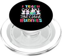 I Teach The Cutest Bunnies Easter Bunnies Teacher Job Team PopSockets PopGrip for MagSafe