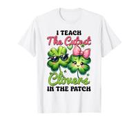 I Teach The Cutest Clovers in The Patch Teacher St Patricks T-Shirt