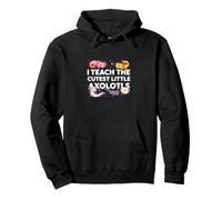 I Teach The Cutest Little Axolotls Funny Cute Back To School Pullover Hoodie