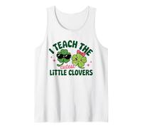 I Teach The Cutest Little Clovers Teacher St Patricks Day Tank Top