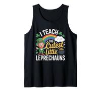 I Teach The Cutest Little Leprechauns Teacher St Patrick Mom Tank Top