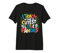 I Teach the Cutest Little Pandas Teacher Teaching Premium T-Shirt
