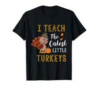I Teach The Cutest Little Turkeys Thanksgiving Teacher Gift Value Graphic T-Shirt
