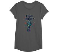 I Teach The Mighty Special Education Empowering Educator T-Shirt, Girls, Asphalt, Large
