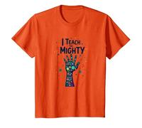 I Teach The Mighty Special Education Empowering Educator T-Shirt, Kids, Orange, 2 Years