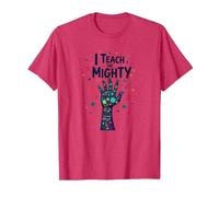 I Teach The Mighty Special Education Empowering Educator T-Shirt, Men, Red Heather, S