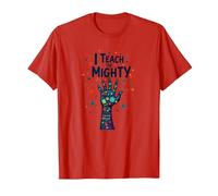 I Teach The Mighty Special Education Empowering Educator T-Shirt, Men, Red, L