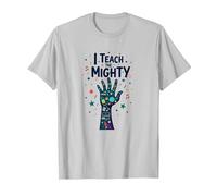 I Teach The Mighty Special Education Empowering Educator T-Shirt, Men, Silver, XL
